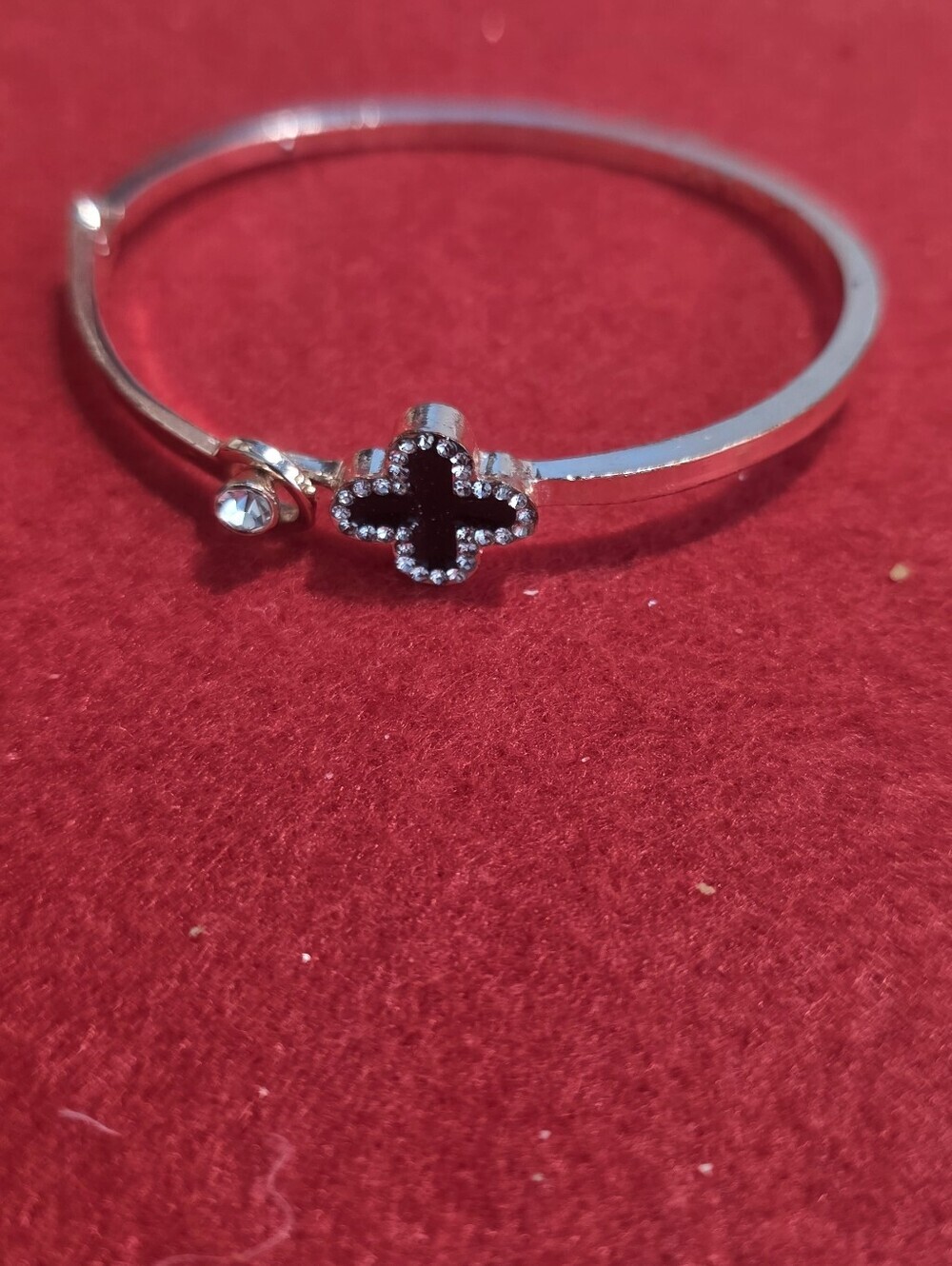 Four Leaf Clover Bangle Rose Gold
